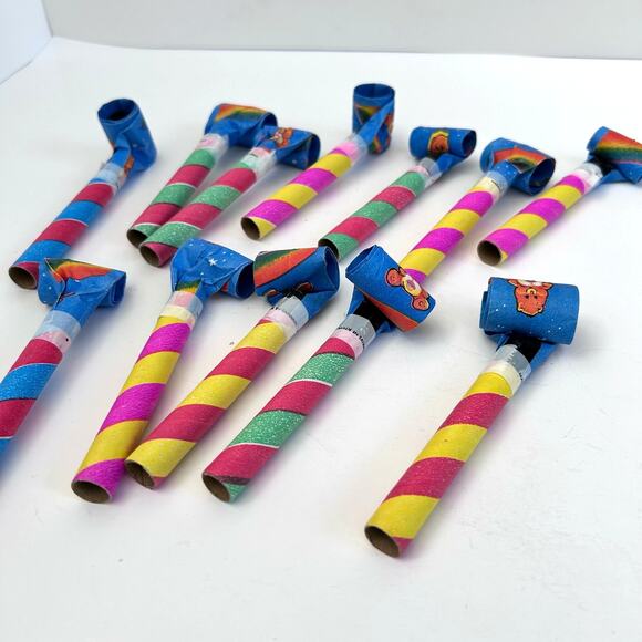 Vintage Care Bear Party Blowers Set of 12 80s Retro Party Decor - Picture 2 of 5